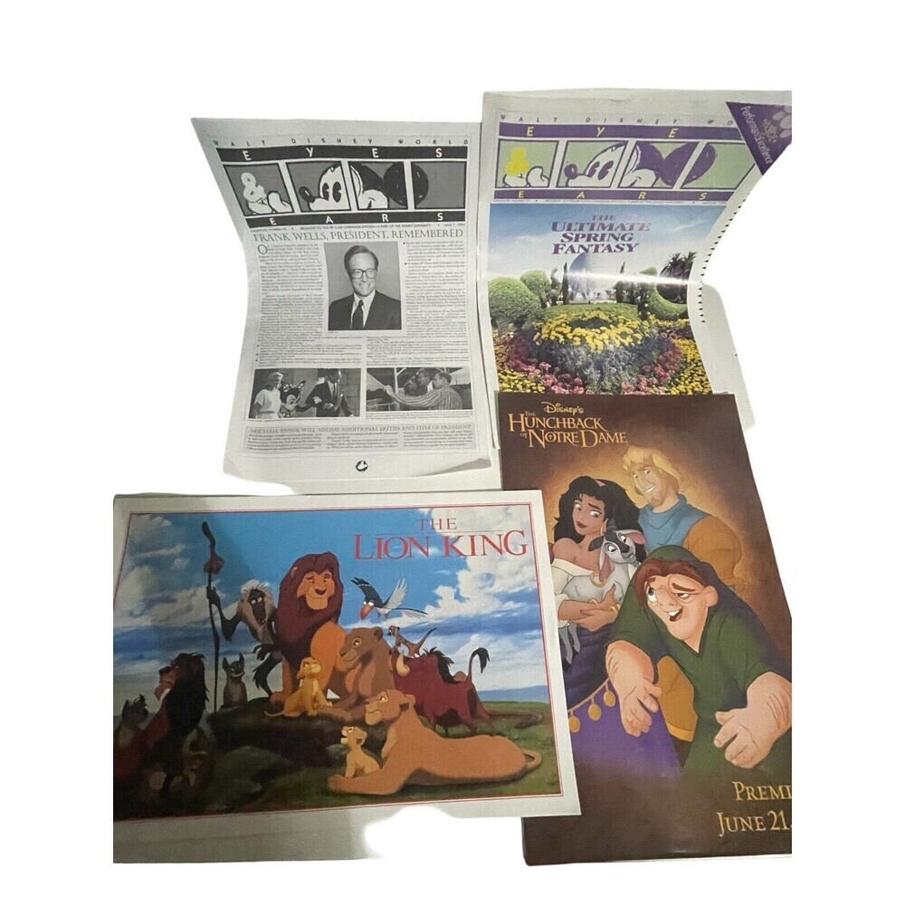Disney Eyes & Ears 1994 Vol 24 # 14/17/25/ 1996 The Hunchback Of Notre Dame RARE